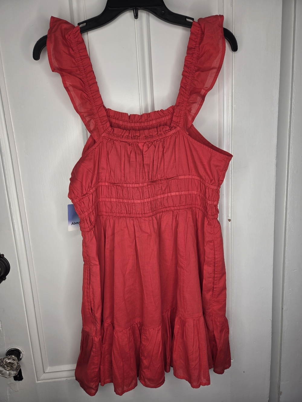 Abound Red Ruffled Strap Mini Dress - Picture 3 of 3